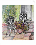 Chairs on the Terrace, with pots by Joan Thewsey