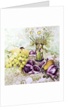 Figs, Grapes and Pears with Marguerites by Joan Thewsey