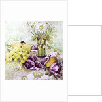 Figs, Grapes and Pears with Marguerites by Joan Thewsey