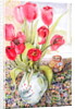 Tulips in a Rye Jug by Joan Thewsey