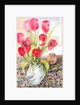 Tulips in a Rye Jug by Joan Thewsey