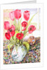 Tulips in a Rye Jug by Joan Thewsey