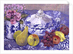 The Blue and White Tureen with Fruit by Joan Thewsey