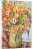 Tulips and Narcissi in an Art Nouveau Vase by Joan Thewsey