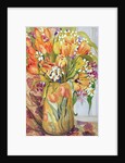Tulips and Narcissi in an Art Nouveau Vase by Joan Thewsey
