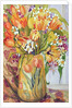 Tulips and Narcissi in an Art Nouveau Vase by Joan Thewsey