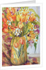 Tulips and Narcissi in an Art Nouveau Vase by Joan Thewsey