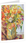Tulips and Narcissi in an Art Nouveau Vase by Joan Thewsey