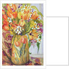 Tulips and Narcissi in an Art Nouveau Vase by Joan Thewsey