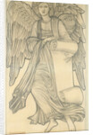 Angel with Scroll - figure number nine, 1880 by Edward Coley Burne-Jones
