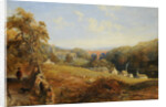 Wetheral - View of the River Eden Showing Wetheral Church and Viaduct, and Corby Ferry, c.1845 by Samuel Bough