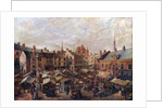 Carlisle Market Place in front of the Old Town Hall, 1870-80 by Herbert Lees