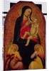 Virgin and Child with Two Angels by Jacopo di Cione
