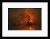 Ship on Fire, 1873 by James Francis Danby