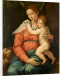 Virgin and Child Before a Green Curtain by Girolamo Siciolante