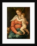 Virgin and Child Before a Green Curtain by Girolamo Siciolante