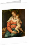 Virgin and Child Before a Green Curtain by Girolamo Siciolante