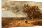 A Road by a Common: Windy Day, c.1840-59 by David Cox