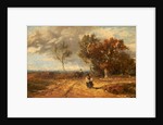 A Road by a Common: Windy Day, c.1840-59 by David Cox