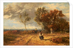 A Road by a Common: Windy Day, c.1840-59 by David Cox