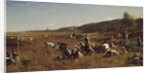 The Cranberry Harvest. Island of Nantucket, 1880 by Eastman Johnson