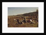 The Cranberry Harvest. Island of Nantucket, 1880 by Eastman Johnson