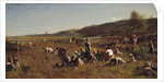 The Cranberry Harvest. Island of Nantucket, 1880 by Eastman Johnson
