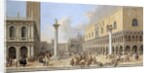 The Piazzetta at Venice by Luca Carlevaris