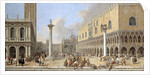 The Piazzetta at Venice by Luca Carlevaris