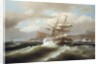 An American Ship in Distress, 1841 by Thomas Birch