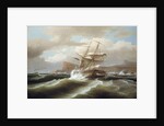 An American Ship in Distress, 1841 by Thomas Birch