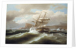 An American Ship in Distress, 1841 by Thomas Birch