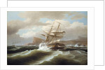 An American Ship in Distress, 1841 by Thomas Birch