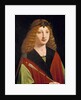 Portrait of a Youth Holding an Arrow, c.1500-10 by Giovanni Antonio Boltraffio