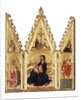 The Madonna of the Humility with St. Catherine of Alexandria, St. Christopher, the Annunciation and the Crucifixion, c.1370-75 by Niccolo di Buonaccorso