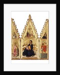 The Madonna of the Humility with St. Catherine of Alexandria, St. Christopher, the Annunciation and the Crucifixion, c.1370-75 by Niccolo di Buonaccorso