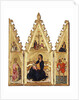 The Madonna of the Humility with St. Catherine of Alexandria, St. Christopher, the Annunciation and the Crucifixion, c.1370-75 by Niccolo di Buonaccorso