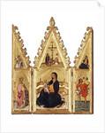 The Madonna of the Humility with St. Catherine of Alexandria, St. Christopher, the Annunciation and the Crucifixion, c.1370-75 by Niccolo di Buonaccorso