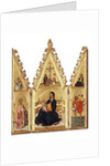 The Madonna of the Humility with St. Catherine of Alexandria, St. Christopher, the Annunciation and the Crucifixion, c.1370-75 by Niccolo di Buonaccorso