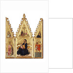 The Madonna of the Humility with St. Catherine of Alexandria, St. Christopher, the Annunciation and the Crucifixion, c.1370-75 by Niccolo di Buonaccorso