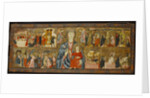 Madonna and Child and Two Angels with Twelve Scenes from the Passion, c.1310 by School Italian