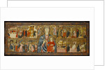Madonna and Child and Two Angels with Twelve Scenes from the Passion, c.1310 by School Italian