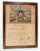 Brevet de Maître, 1814 by French School