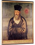Portrait of Matteo Ricci Italian missionary, founder of the Jesuit mission in China by Italian School