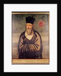 Portrait of Matteo Ricci Italian missionary, founder of the Jesuit mission in China by Italian School