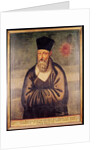 Portrait of Matteo Ricci Italian missionary, founder of the Jesuit mission in China by Italian School