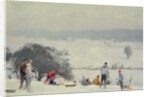 Tobogganing, The Meads, Hertford by Trevor Chamberlain
