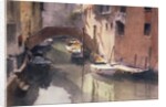 A Quiet Canal in Venice, 1990 by Trevor Chamberlain