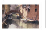 A Quiet Canal in Venice, 1990 by Trevor Chamberlain