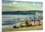 Children on the Beach at Abersoch by Trevor Chamberlain